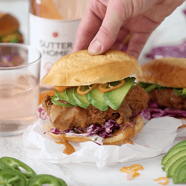 Spicy chicken sandwich