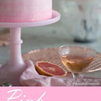 Pink Champagne Grapefruit Cake