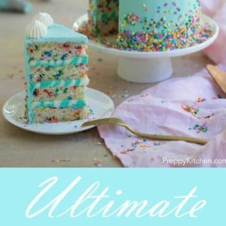 Blue Funfetti Cake