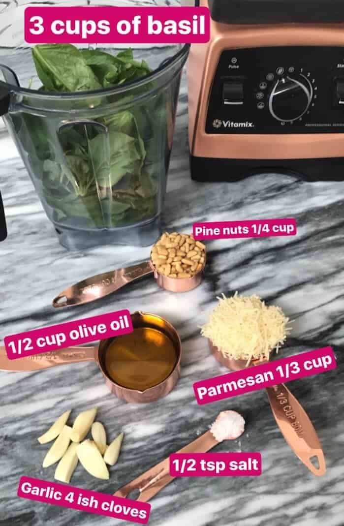 photo of fresh Pesto ingredients