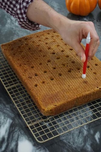 Pumpkin Poke Cake
