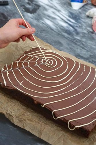 Spider Web Cake