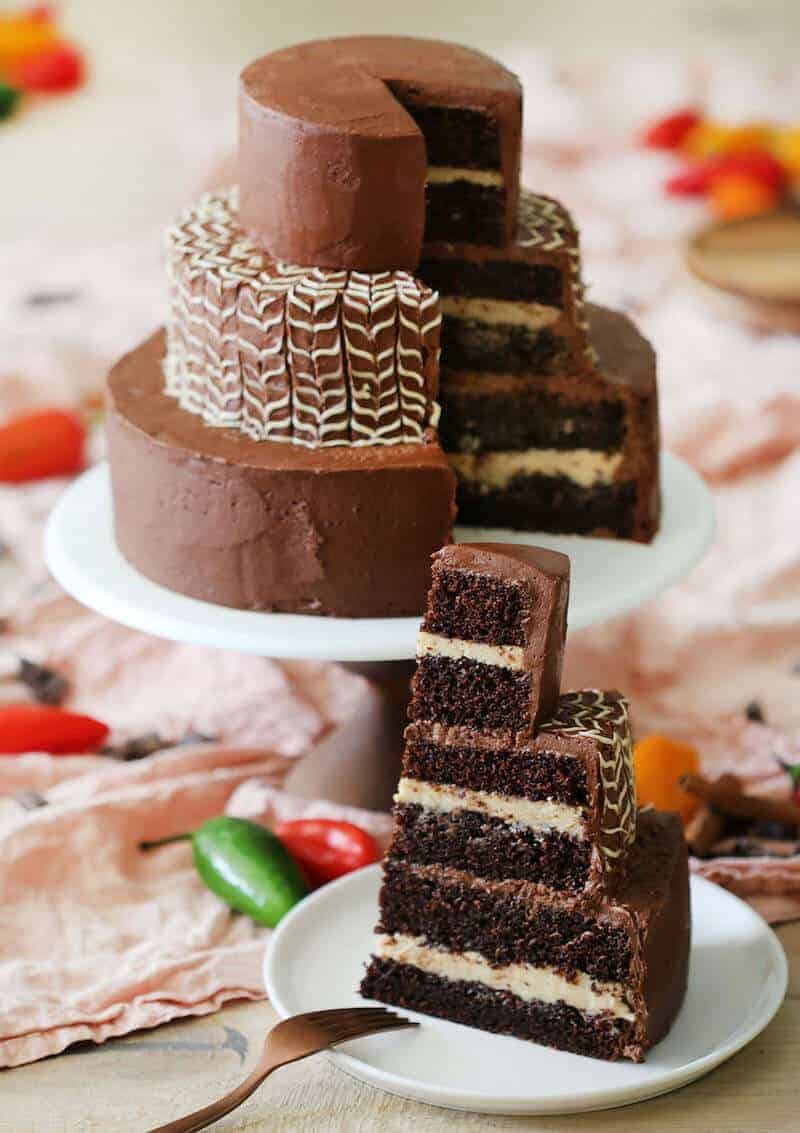 A photo of a Mexican Hot Chocolate Cake.