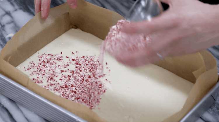 Candy Cane Sheet Cake