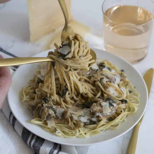 Spinach Artichoke Pasta