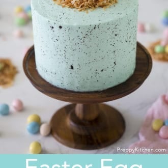 robin's egg easter cake