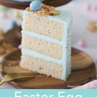 robin's egg easter cake