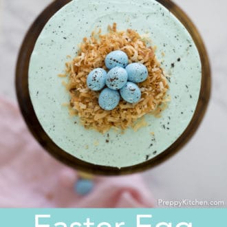 robin's egg easter cake