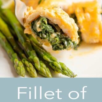 A pinterest graphic of fillet of sole