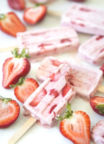 Strawberry Popsicles