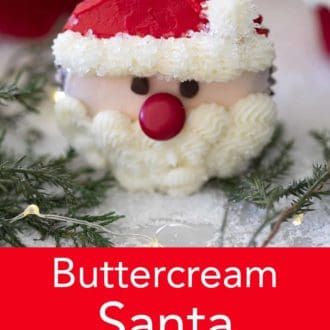 santa claus cupcakes