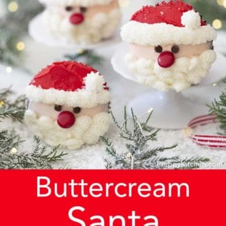 santa claus cupcakes