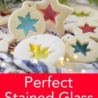 sugar cookie stained glass cookies