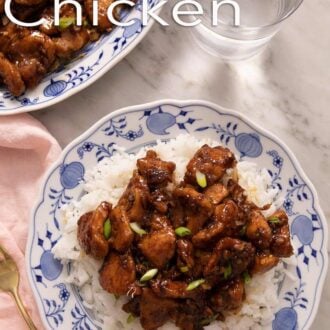 A interest graphic of Bourbon Chicken