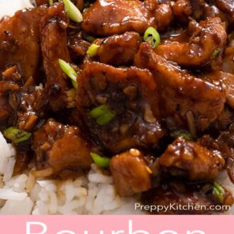 A interest graphic of Bourbon Chicken