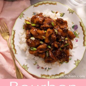 A interest graphic of Bourbon Chicken
