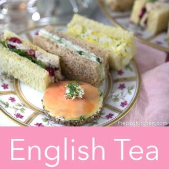 afternoon tea sandwiches on a plate