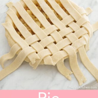 A lattice getting constructed for a piie.