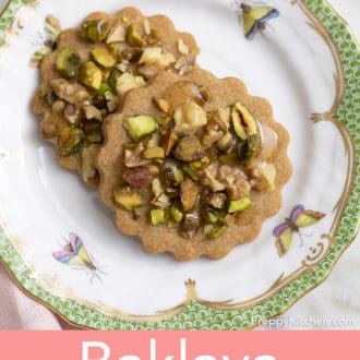 baklava cookies on a plate