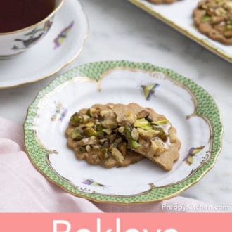 baklava cookies on a plate