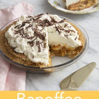 piece of banoffee pie on a plate