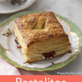 pastelito de guayaba sitting on a plate
