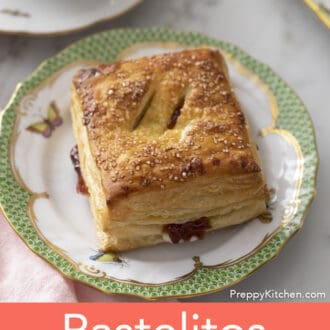 pastelito de guayaba sitting on a plate