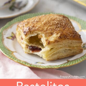 pastelito de guayaba sitting on a plate