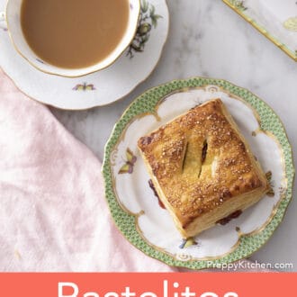 pastelito de guayaba sitting on a plate