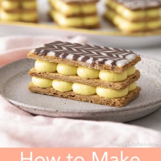 A three layer Mille Feuille.