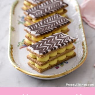 Four amazing Mille Feuille.