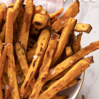 sweet potato fries in a bowl