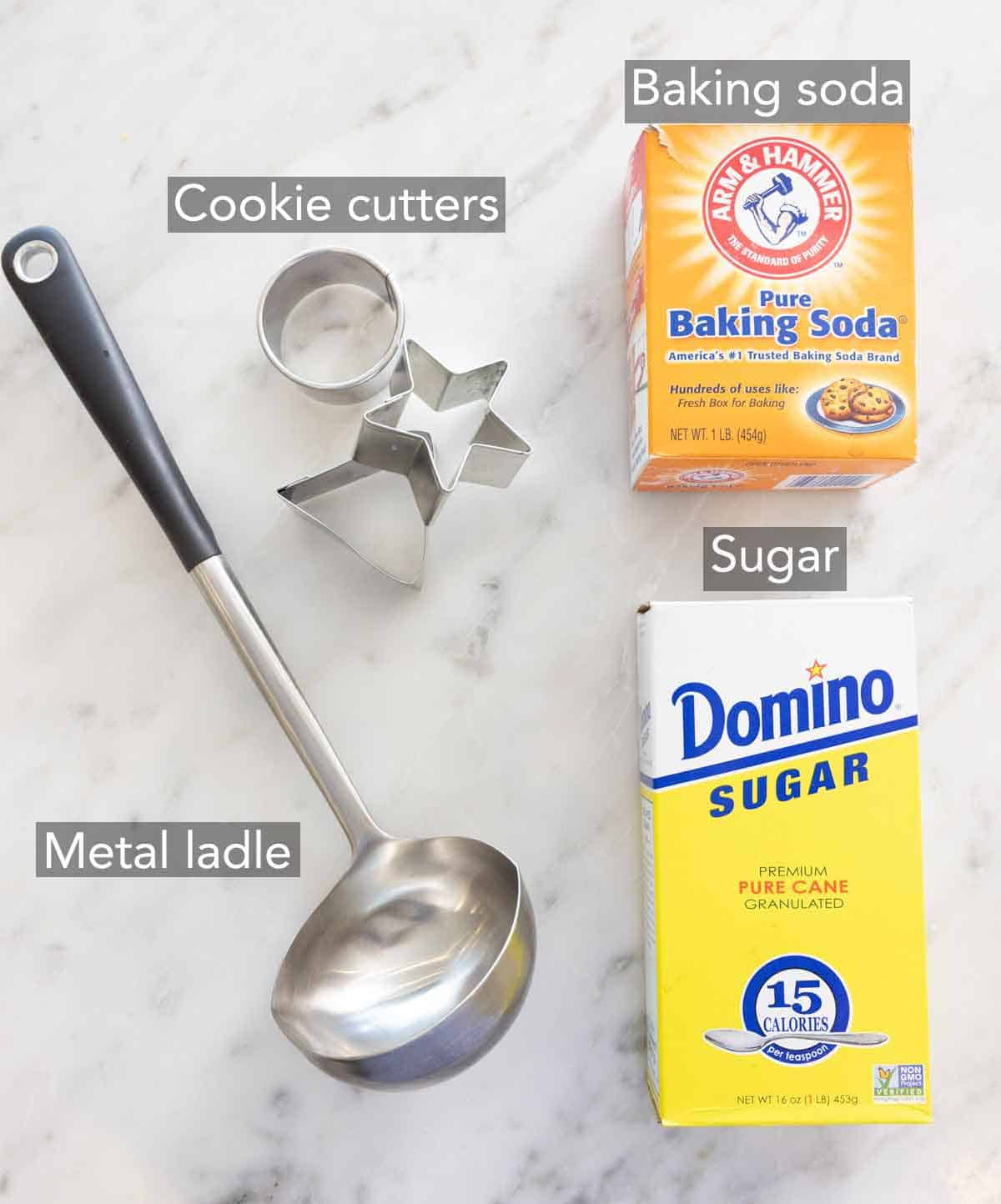 What you need to make dalgona candy.