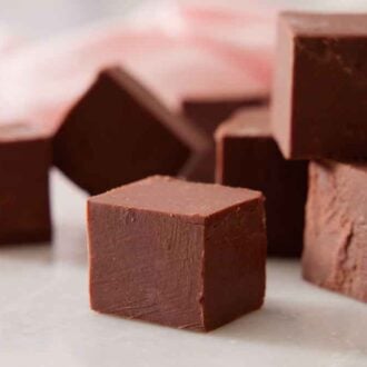 A mini pile of fudge.