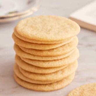A stack of tea cakes.