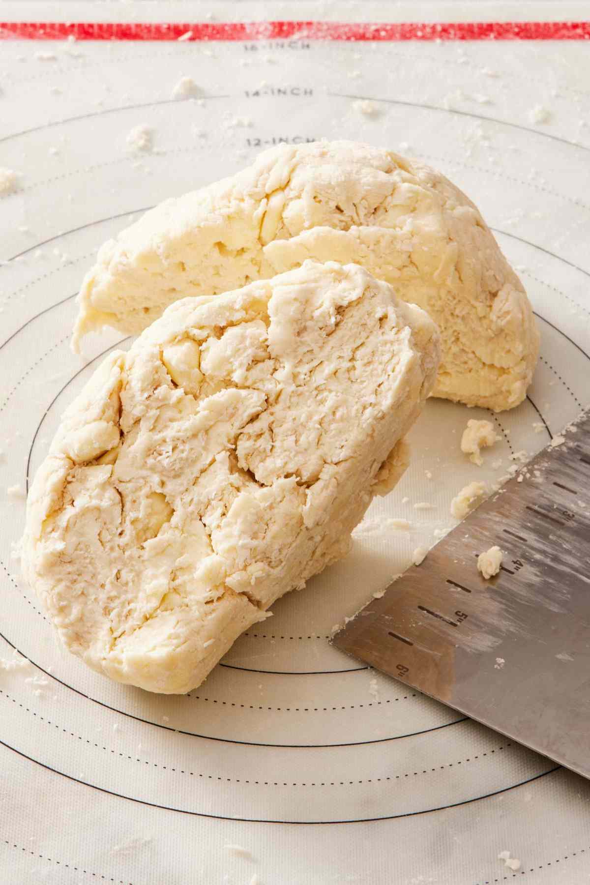 Image showing butter pieces in pie dough.